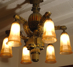ART DECO BRONZE LIGHT FITTING